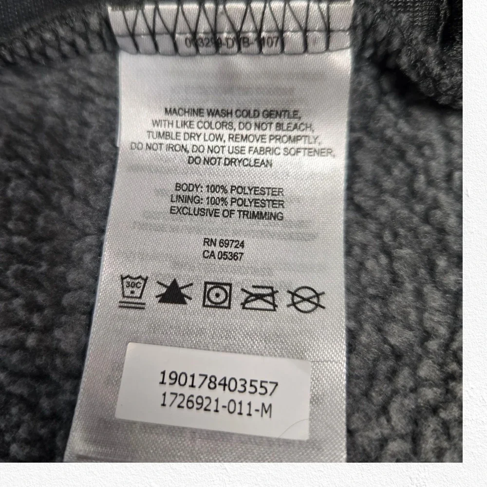 Columbia Gray Asymmetrical Snap Fleece Jacket Sherpa Lined Coat Size Medium